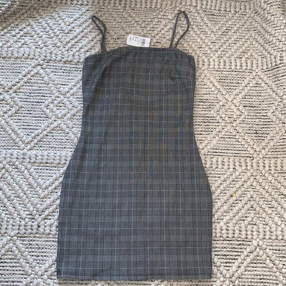 Plaid bodycon dress